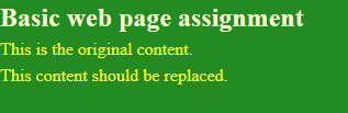 Basic web page with JavaScript missing