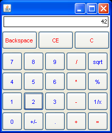 Picture of working calculator