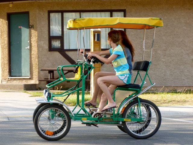 Pedal car, Waterton Lakes townsite