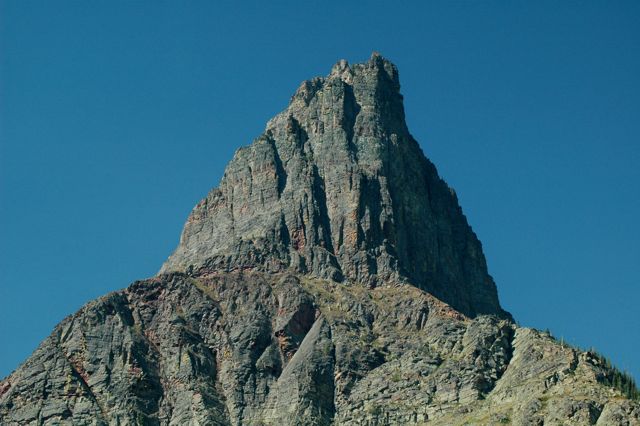 Mountain from Swiftcurrent Lake