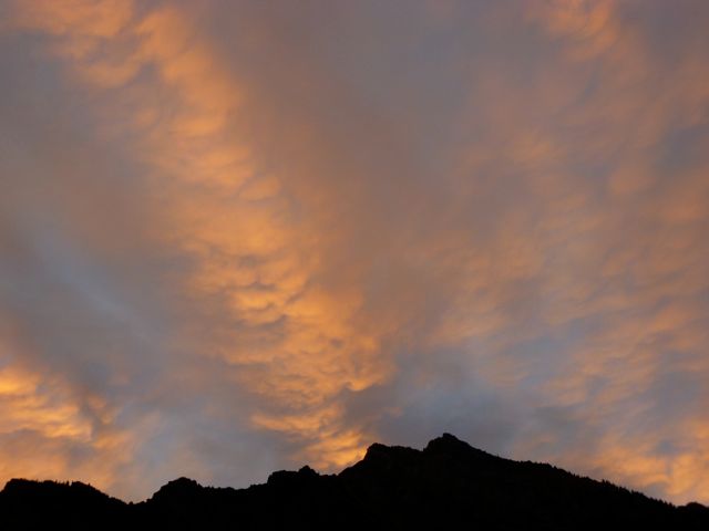 Sunset over Waterton Lakes