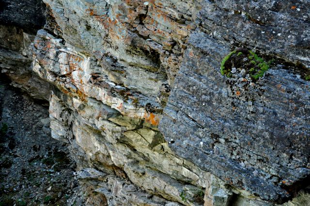 Rock wall, Blakiston Falls