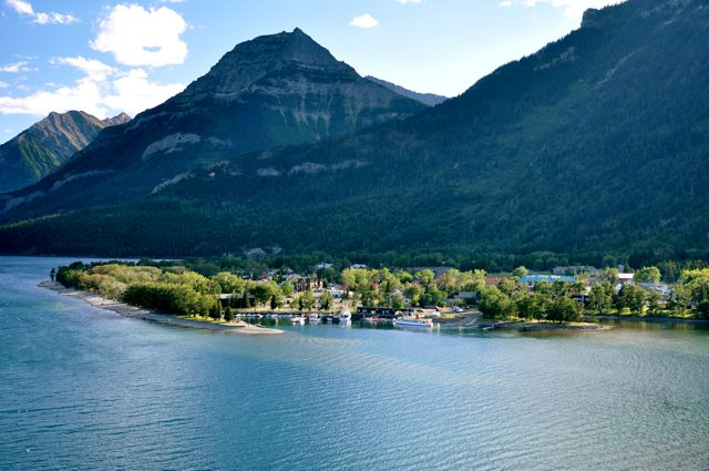 Townsite from Prince of Wales Hotel hill