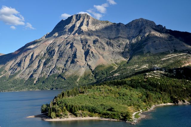 Across from Waterton Lakes townsite