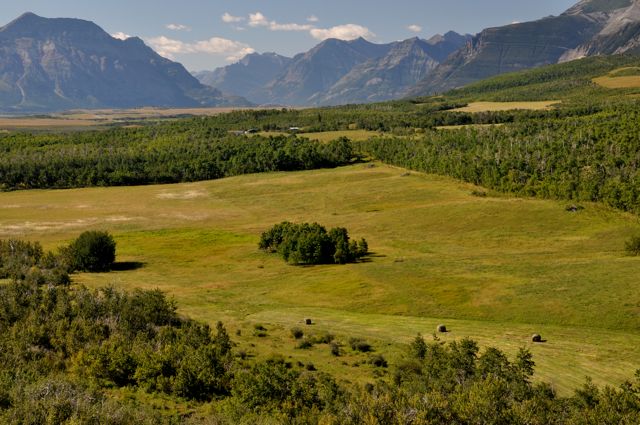 Edge of the prairie and start of the Rockies