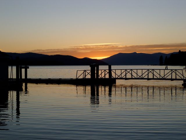 Sunset over Lake Pend Oreille