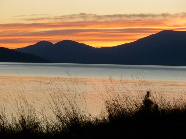 Sunset over Lake Pend Oreille